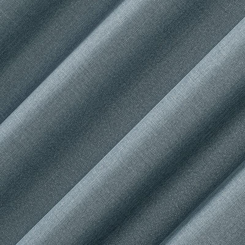 40"x84" No. 918 Light Filtering Semi-Sheer Joshua Heathered Texture Tab Top Curtain Panel Storm Blue: Transitional Decor