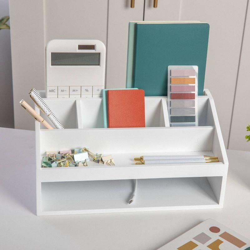 Martha Stewart Thomas Martha Stewart Wooden Office Desktop Organizer
