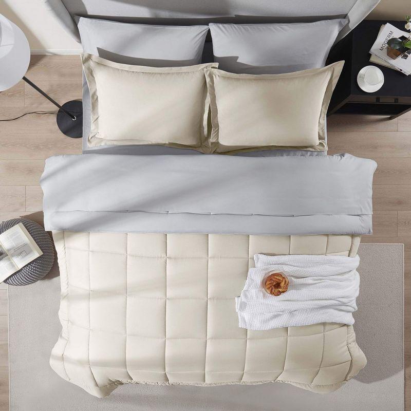 Bed-in-A-Bag Reversible Comforter Set with Bed Sheets