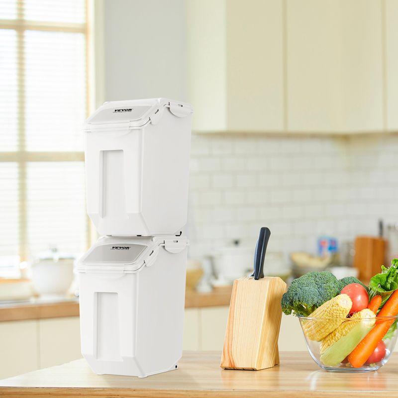 VEVOR VEVOR Rectangle PP Food Storage Container with Lid (Set of 2)