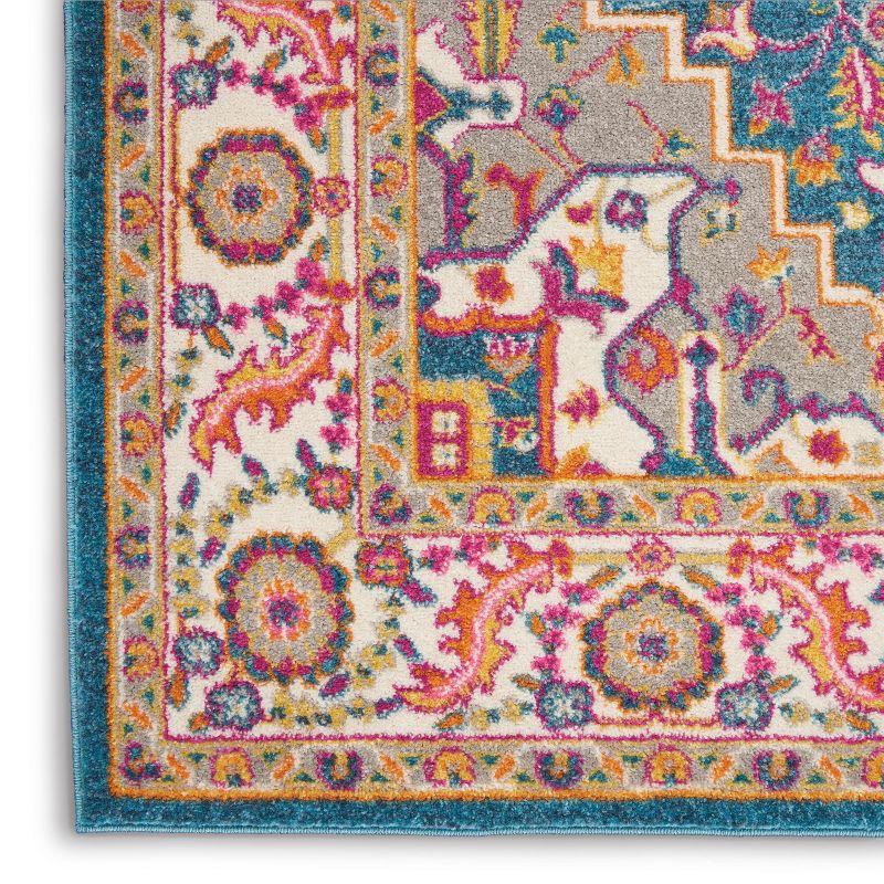 Nourison Passion Colorful Center Medallion Area Rug