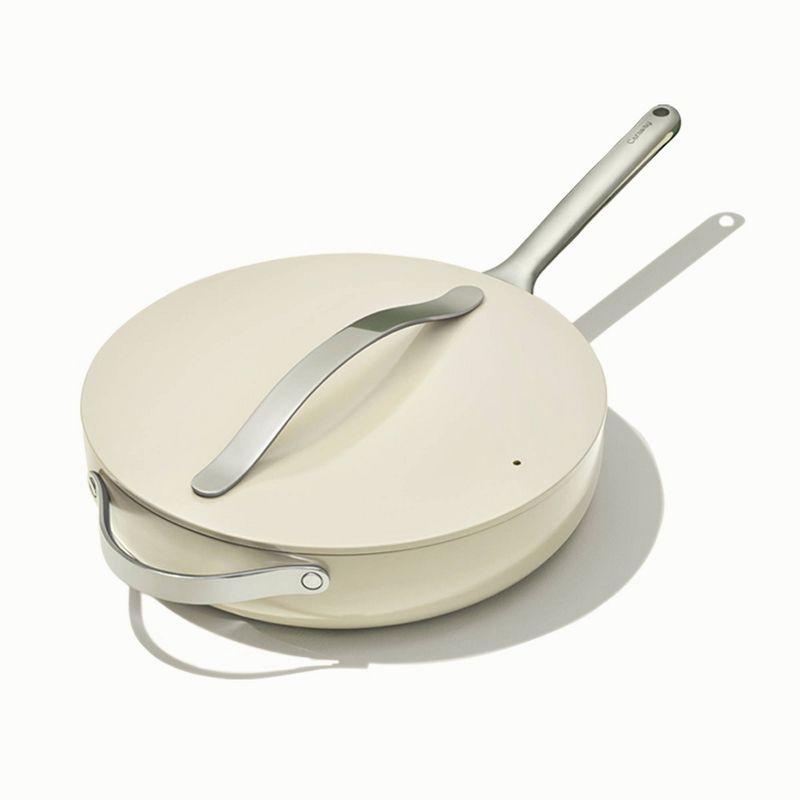 Caraway Home Cream Non-Stick Ceramic Sauté Pan