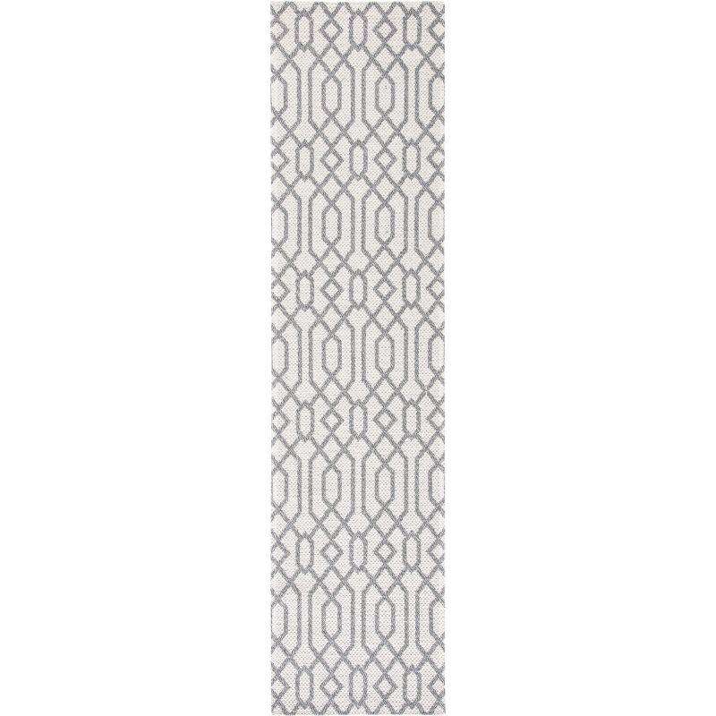 Augustine AGT421 Power Loomed Runner Rug - Anthracite/Light Grey - 2'x8' - Safavieh.