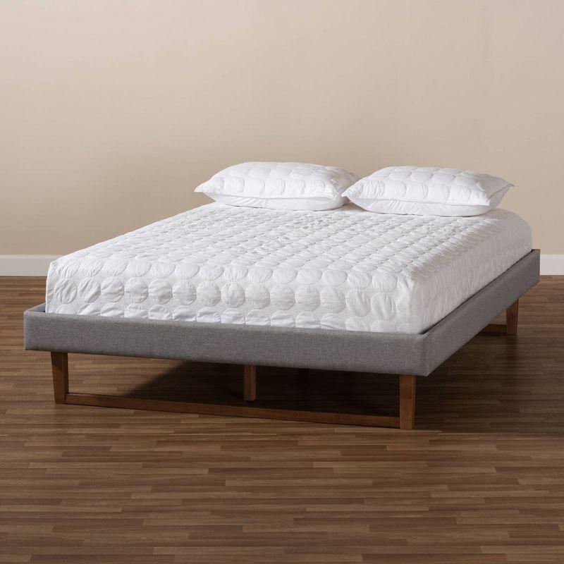 Liliya Walnut Finished Wood Platform Bed Frame - Baxton Studio