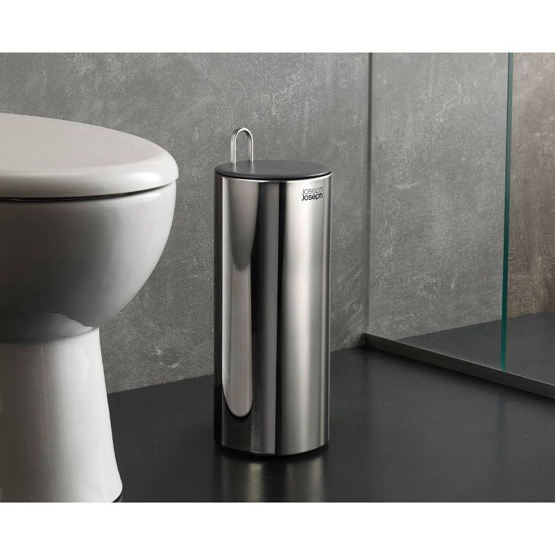 Joseph Joseph EasyStore Luxe Stainless Steel Toilet Roll Holder