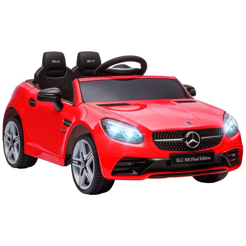 Red 12V Electric Ride-On Car with LED Lights and Music