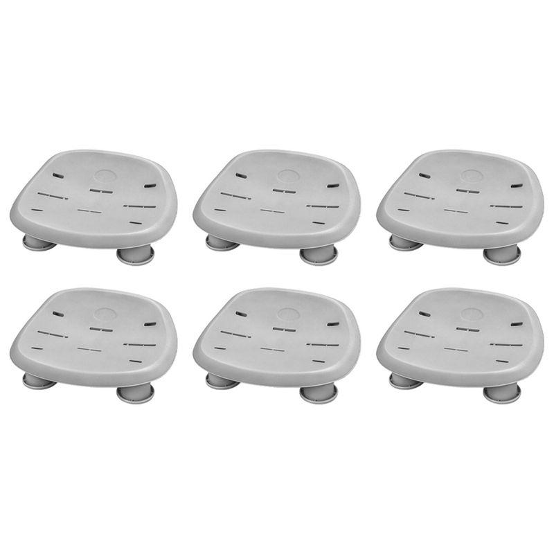 Bestway SaluSpa Honolulu AirJet Inflatable Hot Tub & 6 Pack SaluSpa Underwater Non Slip Pool/Spa Seat with Adjustable Legs & 6 Padded Headrest Pillows