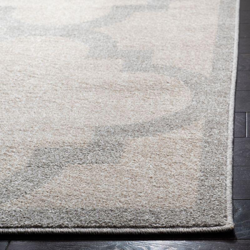 Amherst AMT423 Power Loomed Indoor Area Rug - Beige/Light Grey - 5'x5' - Safavieh