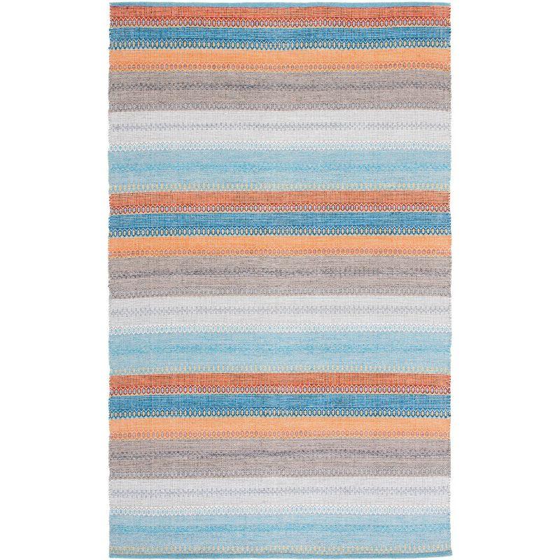 Montauk MTK851 Hand Woven Area Rug - Grey/Orange - 3'x5' - Safavieh.