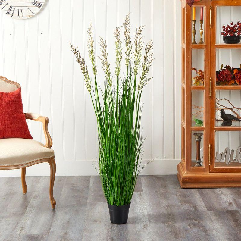 Nearly Natural 4.5-ft Plum Grass Artificial Plant