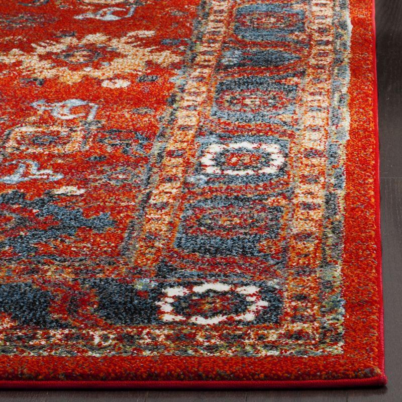 Vintage Hamadan VTH214 Power Loomed Indoor Area Rug - Orange/Blue - 8'x10' - Safavieh