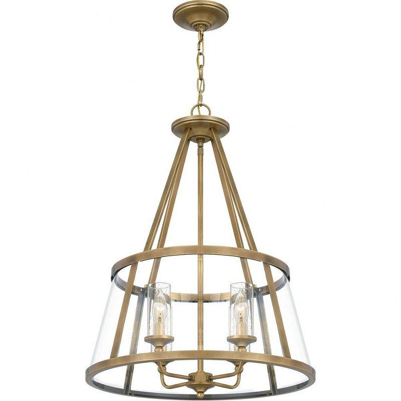 Quoizel Lighting Barlow 4 - Light Pendant in  Weathered Brass