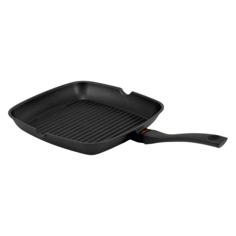 Alva Energy Cast Aluminum Grill Pan with 2 Handles - Nonstick, 11 inch