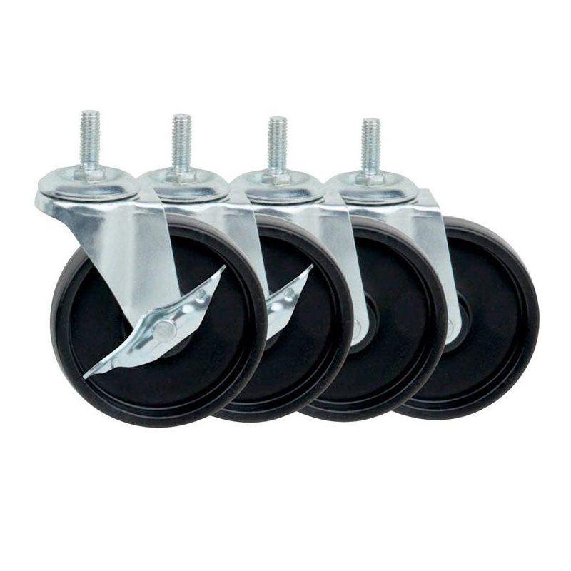 4" Shelving Casters