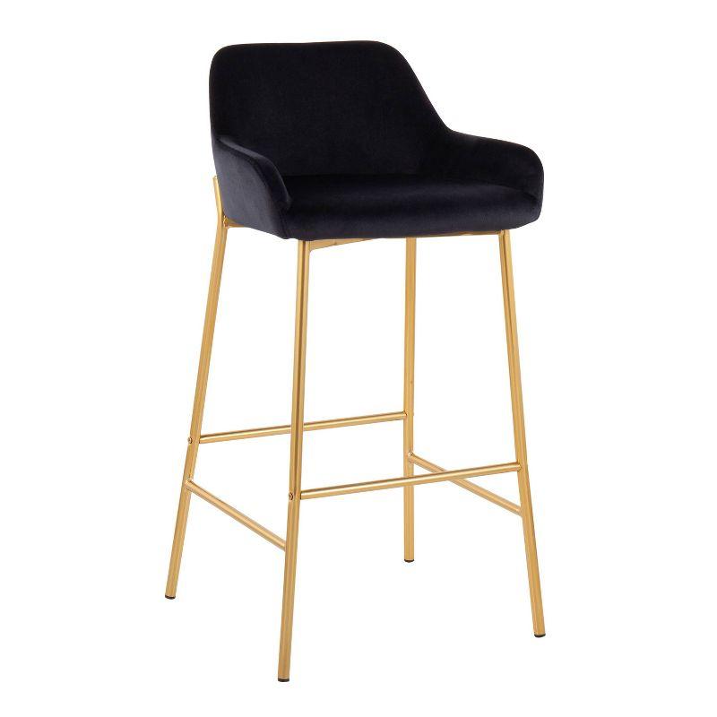 Willa Arlo™ Interiors Cassiopeia Upholstered Counter Stool with Metal Frame (Set of 2)