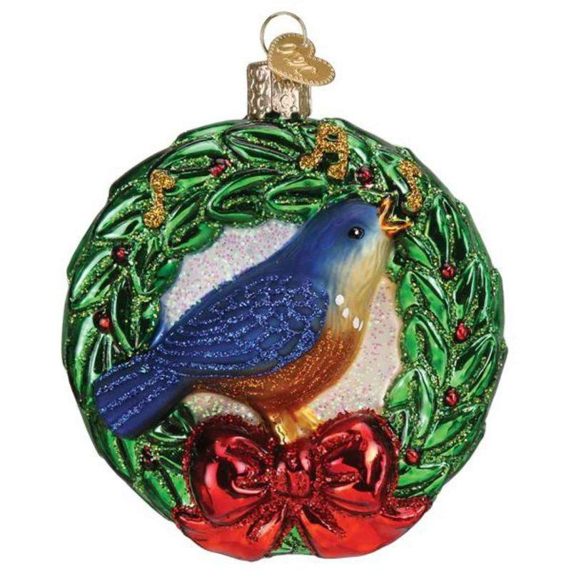 Handcrafted Glass Calling Bird Christmas Tree Topper