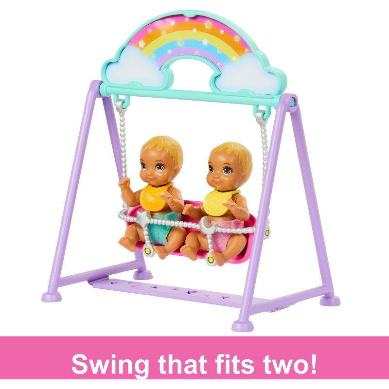 Barbie Skipper Babysitter Doll with Twin Nursery Playset & Accessories Set 17pc