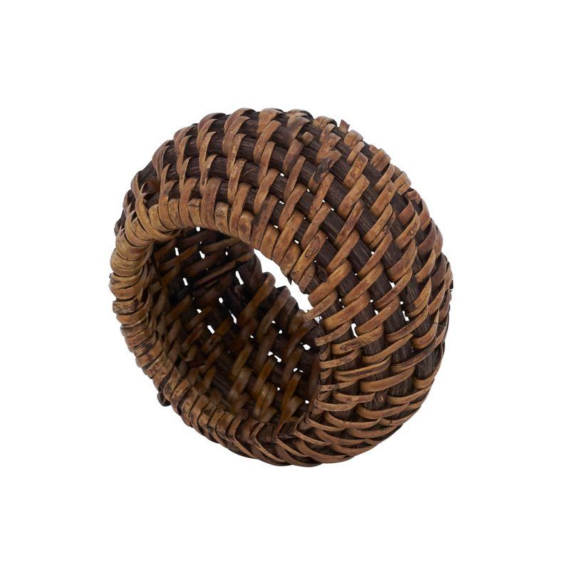 Avignon Woven Design Rattan Napkin Ring