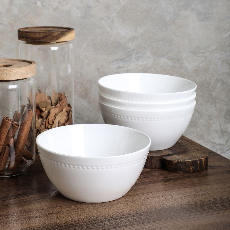 Stone Lain Ava 32-Piece Bone China Dinnerware Set, Service for 8