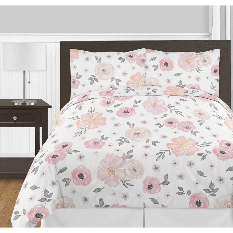 Watercolor Microfiber Comforter Set