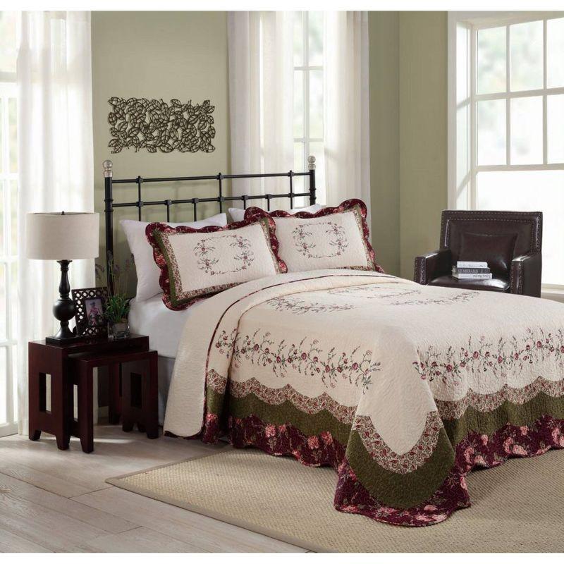 Modern Heirloom Brooke Embroidered Floral Single Pillow Sham