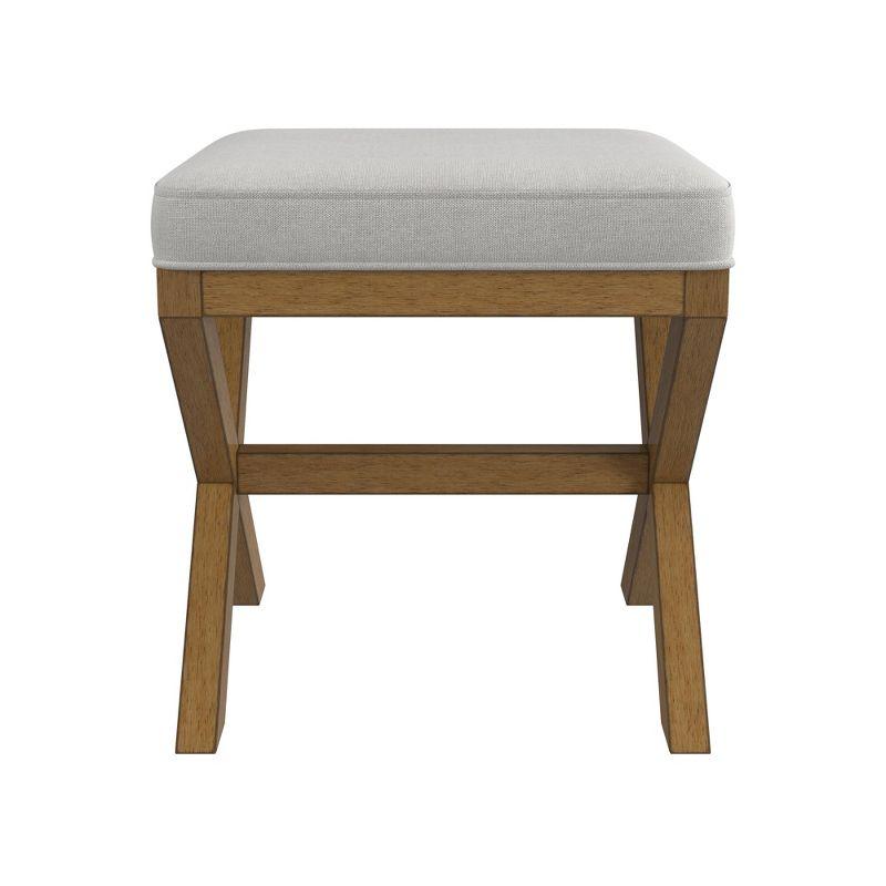 18.5" Somerset Backless Wood Vanity Stool Fog - Hillsdale Furniture