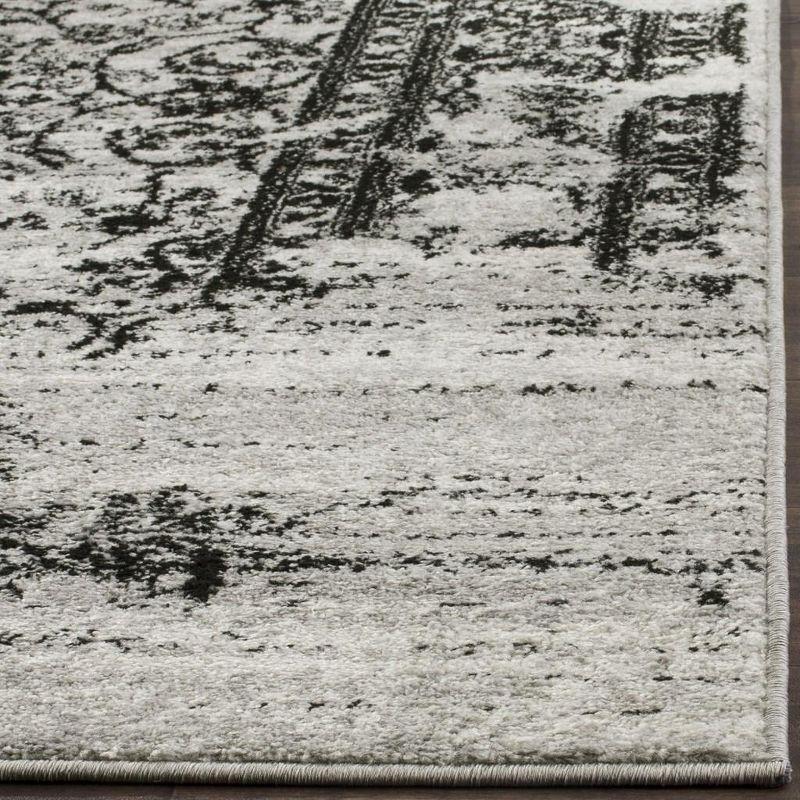 Adirondack ADR101 Power Loomed Area Rug - Silver/Black - 8'x10' - Safavieh.