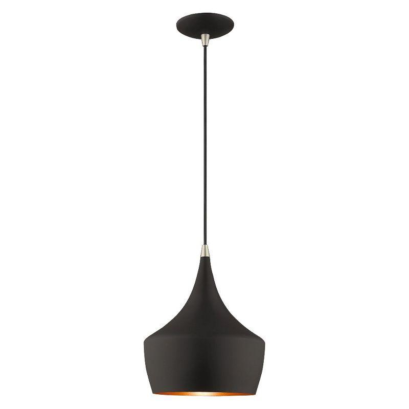 Schultz Single Light Metal Dimmable Pendant