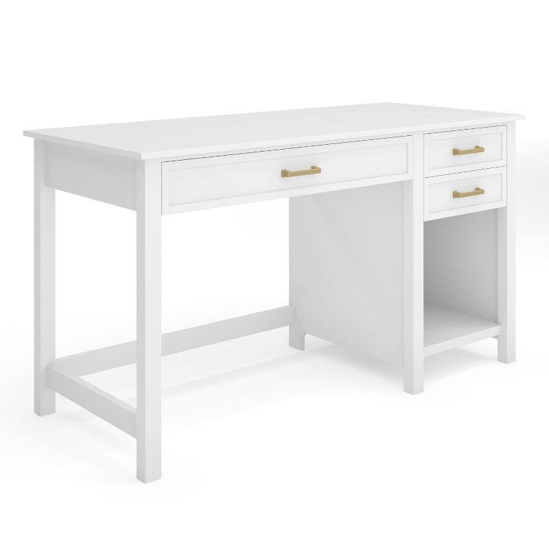Martha Stewart Martha Stewart Hutton Shaker Style Home Office Desk With 2 Side Drawers