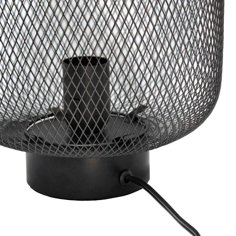 Metal Mesh Industrial Table Lamp - Simple Designs