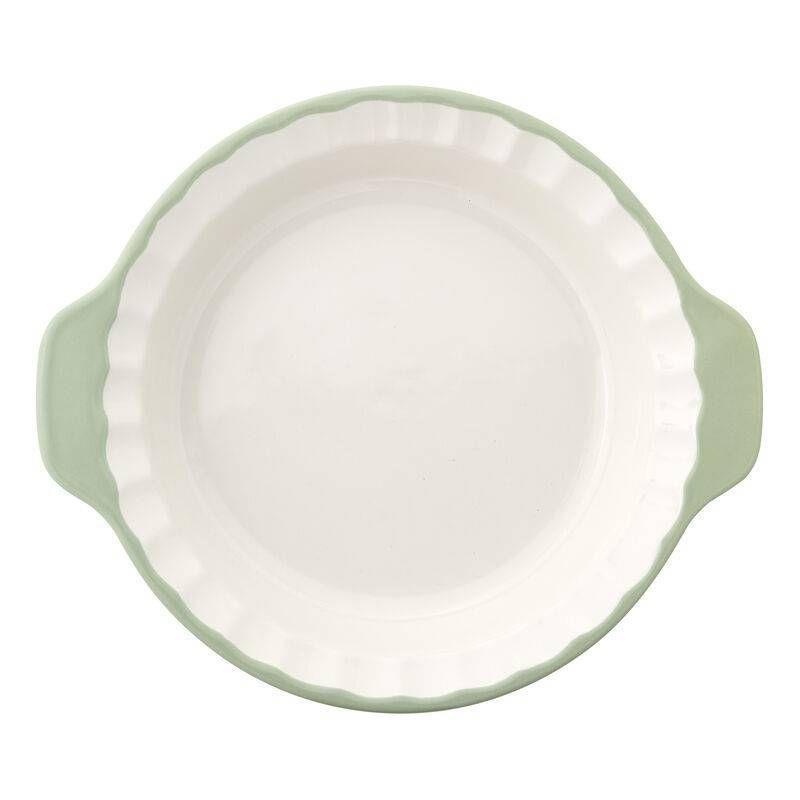 KitchenAid 9" Vitrified Stoneware Pie Plate Pistachio: 9 Inch Baking Dish, Dishwasher-Safe, Even-Heating Ceramic