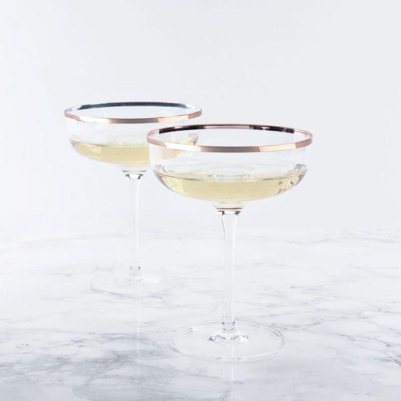 Twine Old Kentucky Home Copper Rim Crystal (Set of 2)