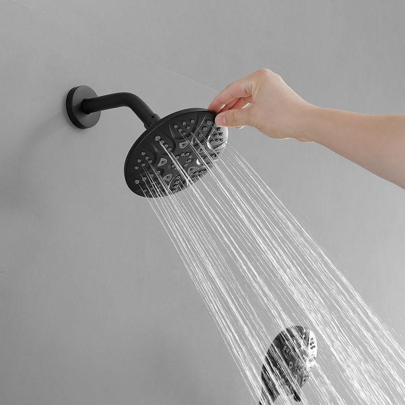 Single Handle 1-Spray Round Rain Shower Faucet 1.8 GPM with Dual Function Pressure Balance Valve