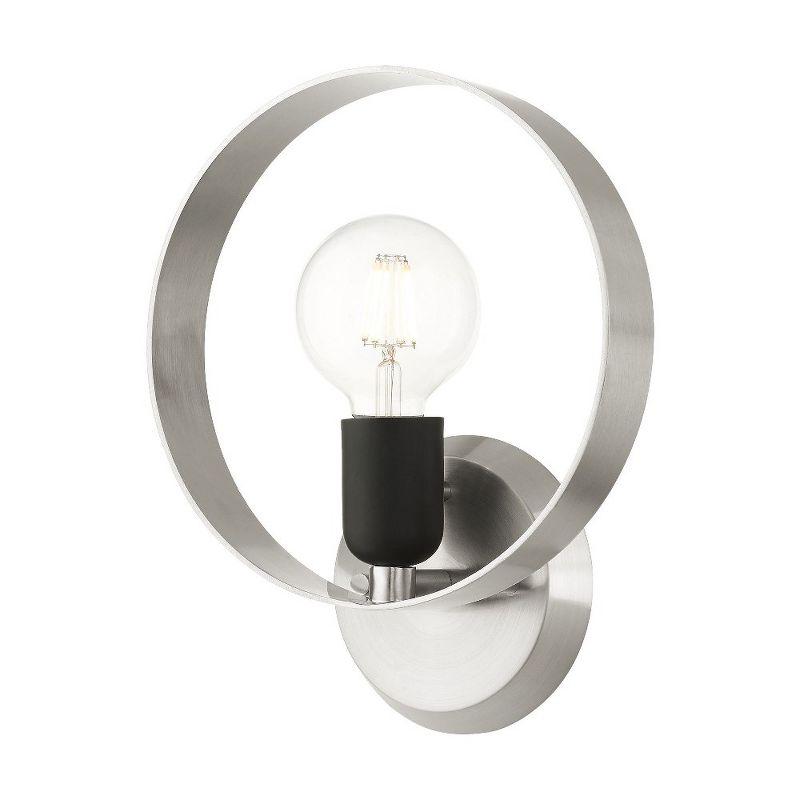 Livex Lighting Modesto 1 - Light Wall Light in  Brushed Nickel