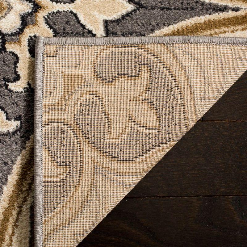 Elegant Charm 8' x 11' Brown Synthetic Hand-Knotted Area Rug