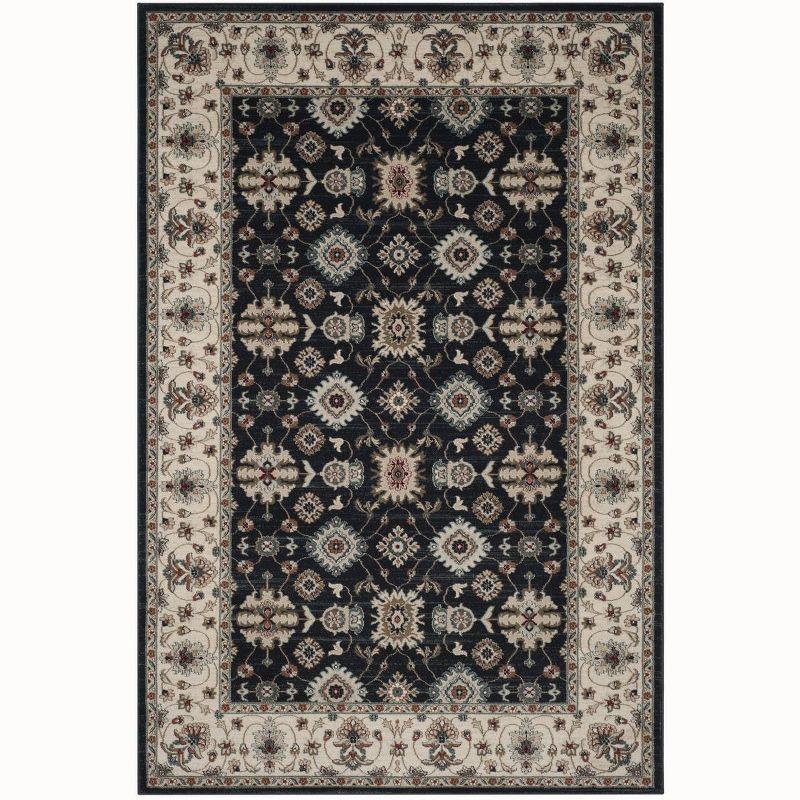 Lyndhurst LNH332 Power Loomed Area Rug - Navy/Cream - 6'x9' - Safavieh.