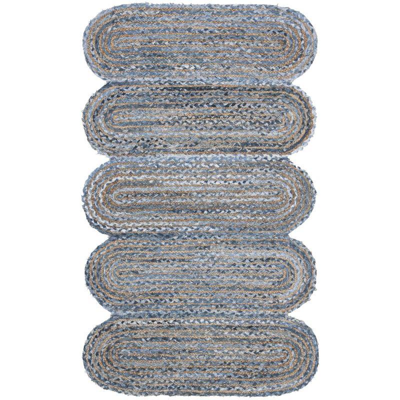 Cape Cod CAP208 Woven Indoor Accent Rug - Blue/Natural - 3'x5' - Safavieh