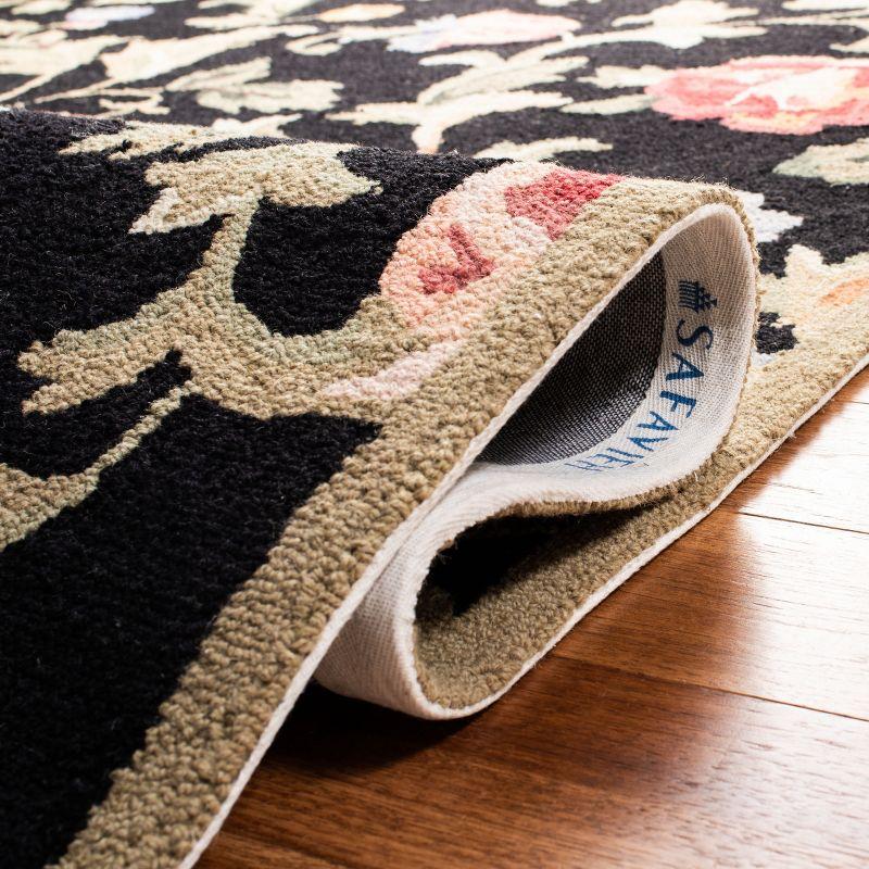 Chelsea HK310 Handmade Area Rug - 3'9"x5'9" - Black - Safavieh
