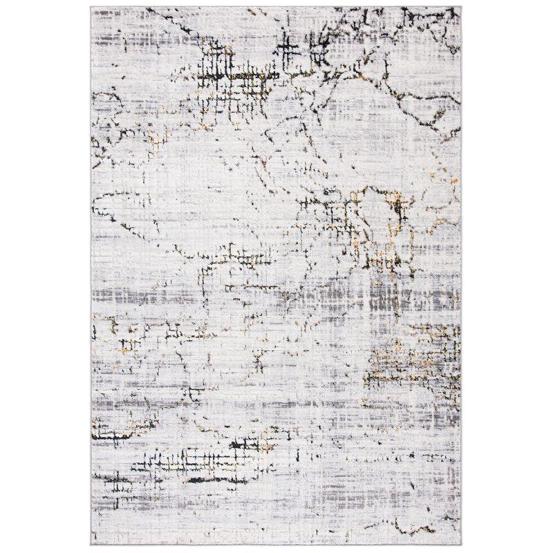 Amelia ALA248 Power Loomed Area Rug - Grey/Gold - 4'5"x6'5" - Safavieh.