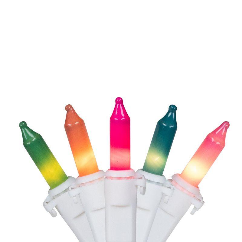 Northlight Pastel Mini Christmas Light Set - Multi-Color - 10' White Wire - 50ct