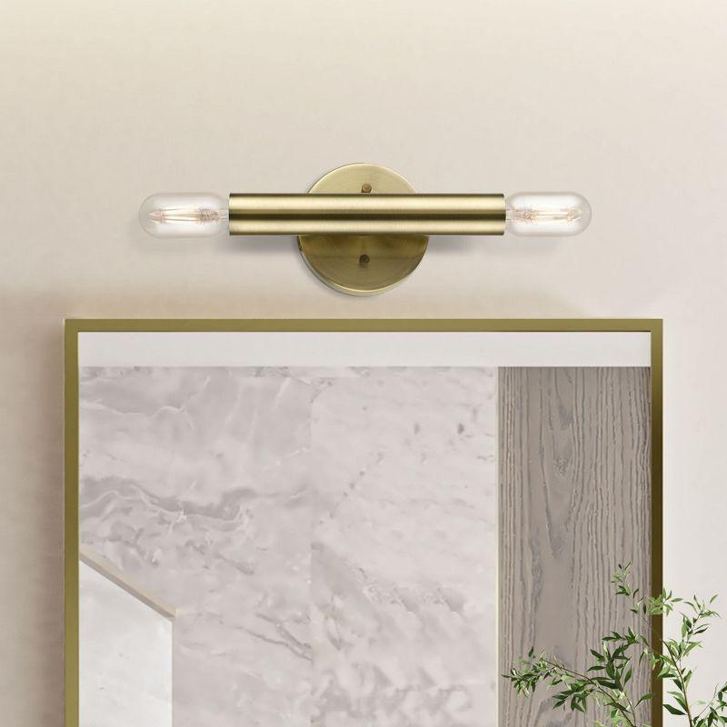 Livex Lighting Copenhagen 2 - Light Wall Light in  Antique Brass