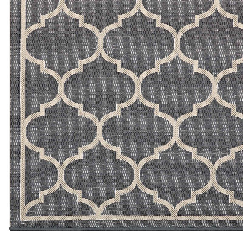 Modway Modway Avena Moroccan Quatrefoil Trellis Indoor and Outdoor Area Rug