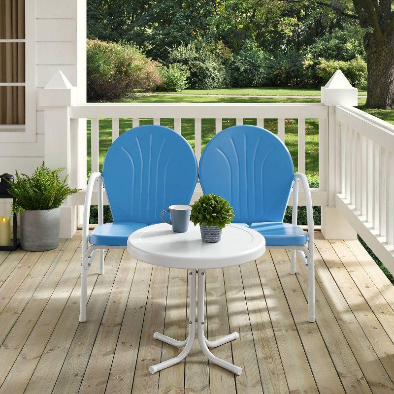 Griffith 2pc Outdoor Conversation Set - Sky Blue - Crosley