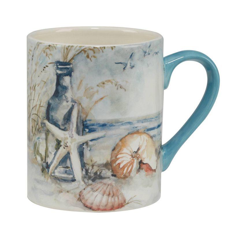 Set of 4 Coastal Landscape Assorted 16oz Mugs - Certified International