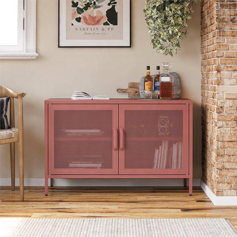 Channing 25.2" Tall Steel 2 - Door Accent Cabinet