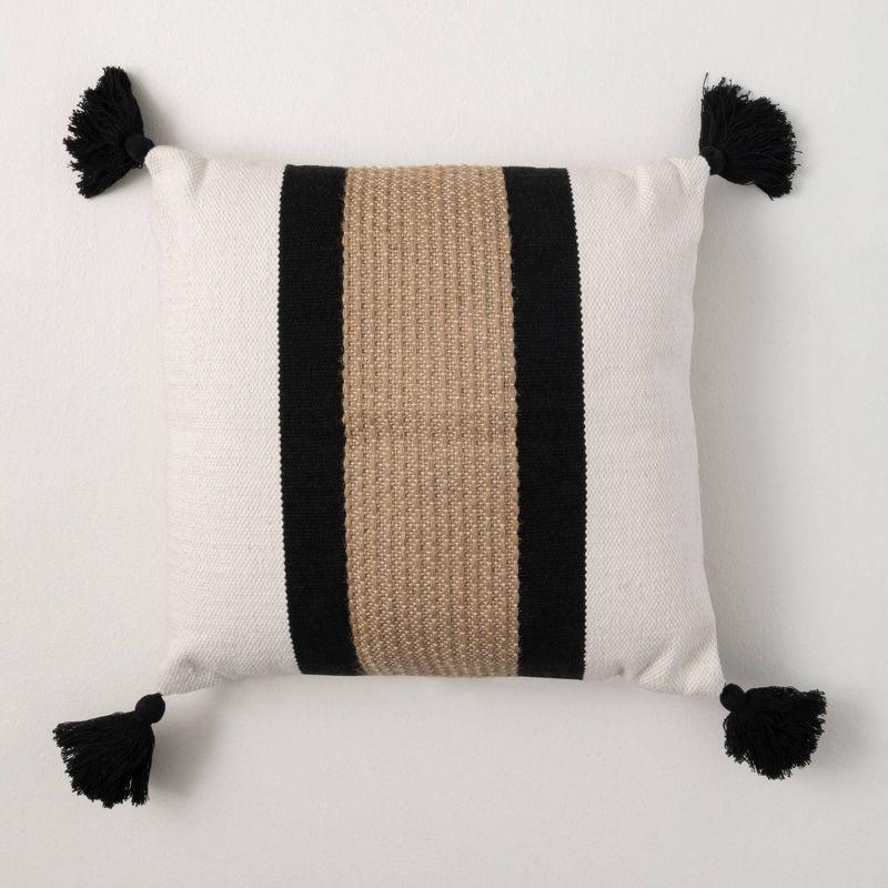 Clover Lane Tassels Cotton Throw Pillow