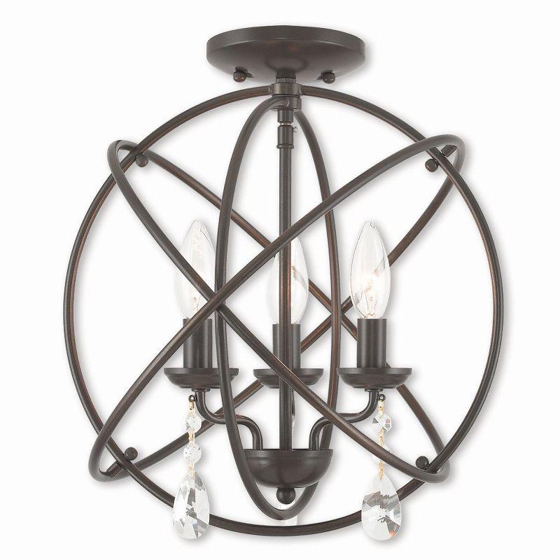 Livex Lighting Aria 3 - Light Chandelier in  English Bronze