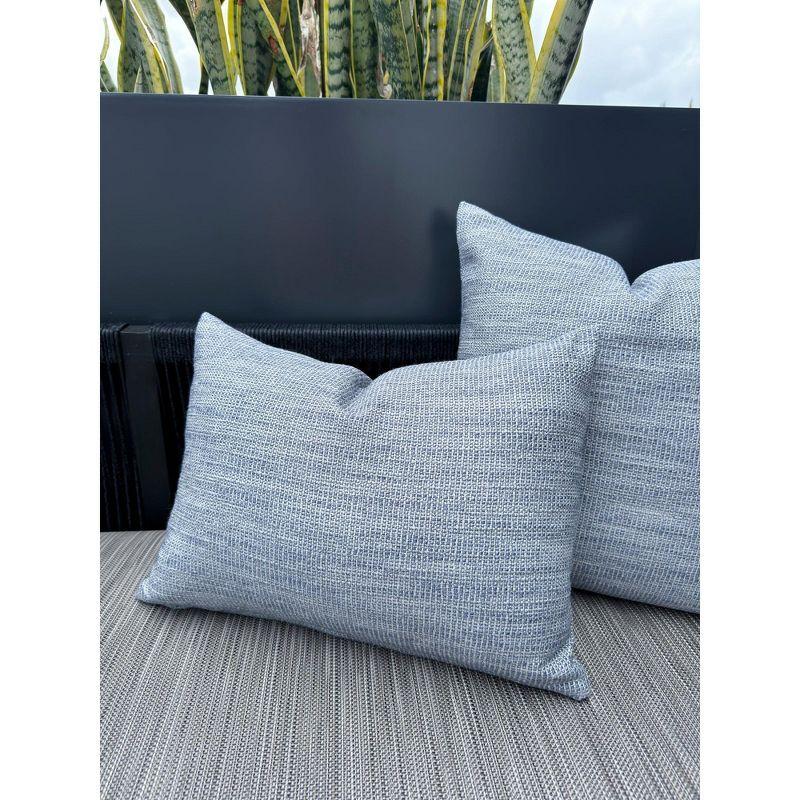 Seaside Smooth Indigo Acrylic Outdoor Pillow 25"