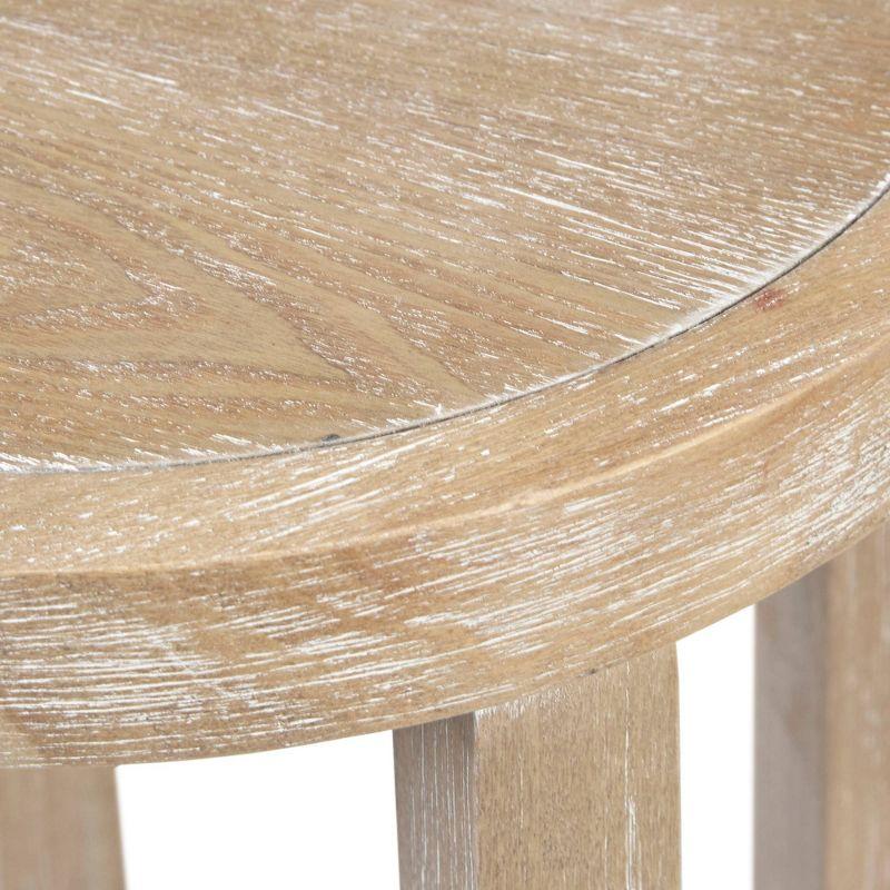 Martha Stewart Martha Stewart Harley  Round End Table with Cane Detail