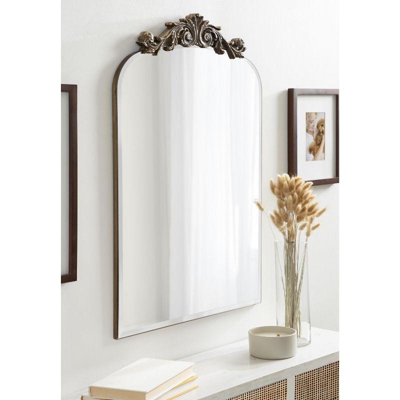 Kate and Laurel Arendahl Glass Arch Mirror, 20x30, Gold